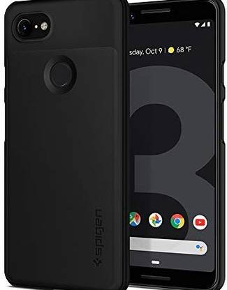 Spigen Back Cover for Google Pixel 3 Thin Fit Cover/Case - Black
