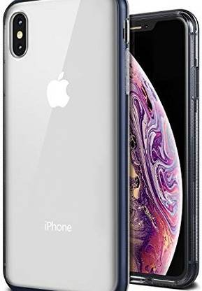 VRS Design Back Cover for Iphone Xs Max Crystal Bumper Cover/Case - Deep Sea Blue
