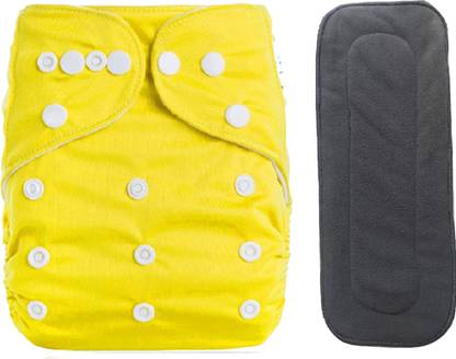 BABYMOON 1 Cloth Diaper with 5Layers Charcoal Bamboo 2