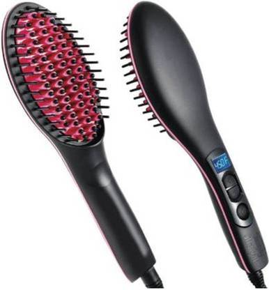 Walberrie simply straight fast hair straightener brush SA- hair straightener brush black Hair Straightener Brush