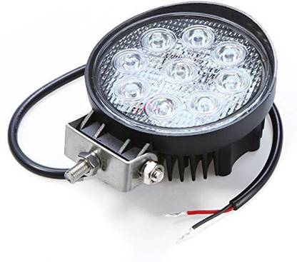 Auto Hub 9led Round Fog Lamp Motorbike, Car LED (12 V, 27 W)