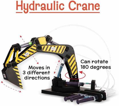 Magic Crate Hydraulic Crane - JCB Type Excavator : Working Model of JCB Hydraulic