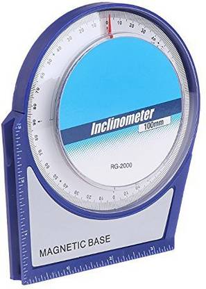 Hanumex Inclinometer Protractor Tilt Level Meter Angle Finder Clinometer with Magnetic Base (100 mm) Inclined Plane Apparatus