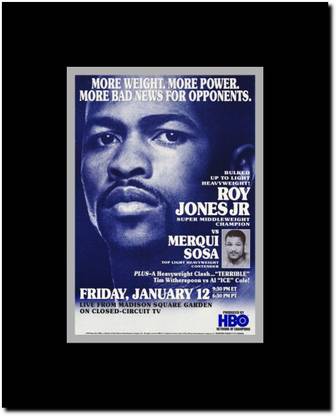 Roy Jones Jr. Vs Merqui Sosa Fine Art Print