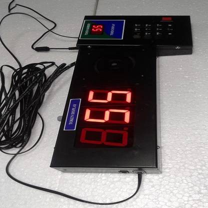 Security Store 3 Digit LED Token Display System with Voice 234848 Indoor PA System