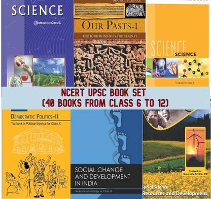 NCERT Books Set UPSC /IAS/ Civil Services Exam (English Medium - Binded Books)