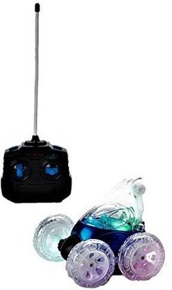 Mindscope Turbo Twisters BLUE 49 MHZ Bright LED Light Up Stunt RC Remote Control Vehicle