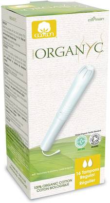 Organyc 100% Cotton Internal tampons with applicator - Regular Flow Tampons