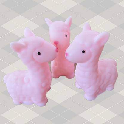 Hamee Pink Alpaca Squishy Bath Toy