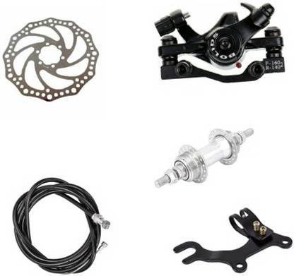 GADGET DEALS set of Front Disk Brake (plate,caliper,hub,wire,clip) Break Bicycle Brake Disk