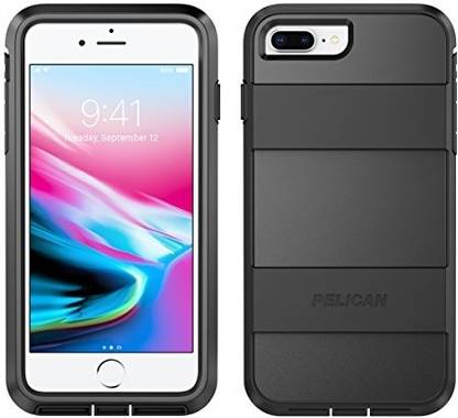 PELICAN Back Cover for Iphone 8 Plus Case Voyager Case Fits Iphone 6S78 Plus Black