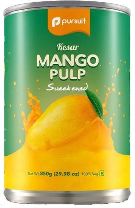 PURSUIT Kesar Mango Pulp , 850 g (Pack of 4)