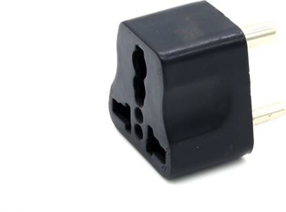DI INTERNATIONAL 3 Pin Traveller Conversion Plug Power Plug ,Black 3 Pin Traveller Conversion Plug Power Plug ,Black Three Pin Plug