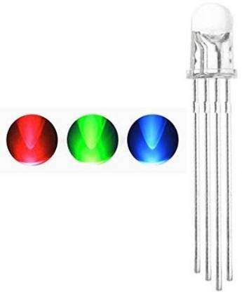 gobagee 20 Pcs 5mm RGB LED 4 Pin Common Anode Light Electronic Hobby Kit Light Electronic Hobby Kit