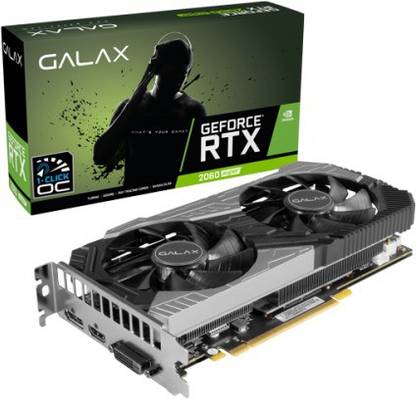 GALAX 2060 SUPER (1-Click OC) 8GB GDDR6 256-bit DP/HDMI/DVI-D GDDR6 8 GB NVIDIA Chipset 256 bit 1665 MHz Graphics Card