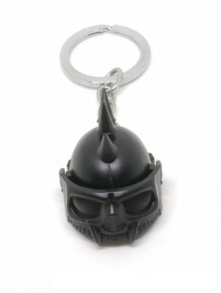 Trunkin Classy PUBG Skeleton Mask With Horns Helmed Black Keyring Key Chain