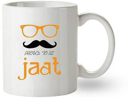 Caperlin Ceramic Printed Quotes Proud To Be Jatt Ceramic Coffee Mug