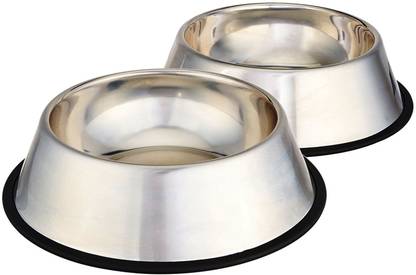 Foodies Puppies Round Steel Pet Bowl