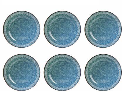 STEHLEN Prism Design, 100% Pure Melamine, Dinner Plate Blue Dinner Plate