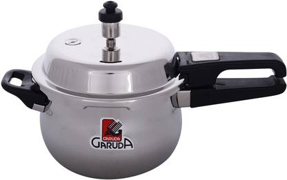 GARUDA OVERSEAS NRI STAINLESS STEEL PRESSURE COOKER 3.5 L Outer Lid Induction Bottom Pressure Cooker