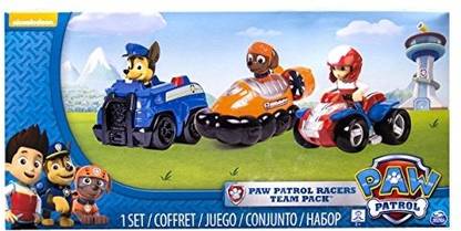 PAW PATROL Racers 3Pack Vehicle Set Chase Zuma and Ryder