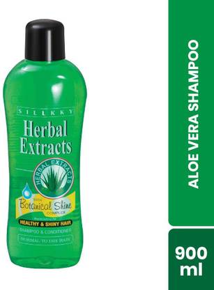 Sillkky Herbal Extracts Aloe Vera Shampoo with Botanical Shine Complex