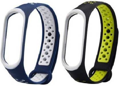 CPERA Style TPU Silicon Strap for Band - Blue & Green Smart Band Strap (Blue, Green) Smart Band Strap
