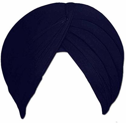 Bismaadh 5 Meter Navy Blue Solid Dastar