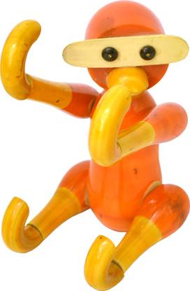 Santarms Indian Handicraft Wooden Monkey