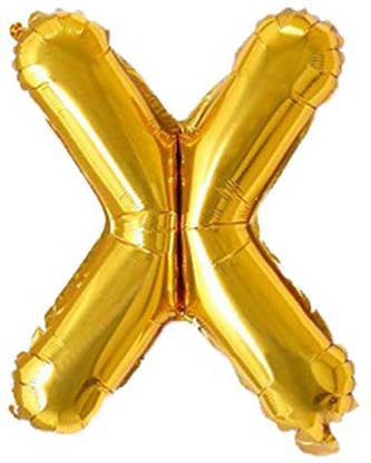 SmsTraders Solid Color Alphabet (X) 3d Foil Letter Balloon Letter Balloon