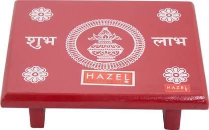 HAZEL Medium Paat For Pooja Wooden All Purpose Chowki
