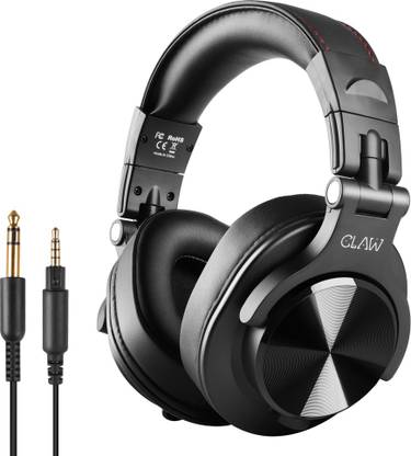 CLAW SM50 Professional Studio Monitoring DJ Wired Headphones with 2 Detachable Cables