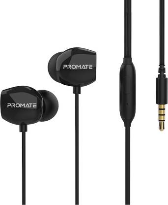 Promate In-Ear Headphones with Soft Silicone Buds, 3.5mm Tangle Free Bluetooth Gaming