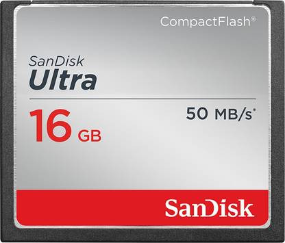 SanDisk Ultra 16 GB Compact Flash Class 10 50 Mbps  Memory Card
