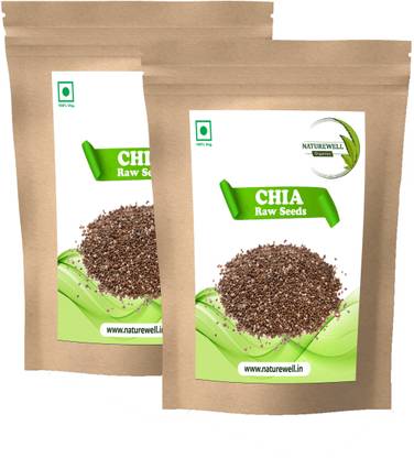 Naturewell Chia Seeds - Omega 3 | Anti Oxidant - Gluten Free | Salvia Hispanica 100g + 100g Seed