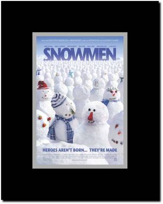 Snowmen Paper Print