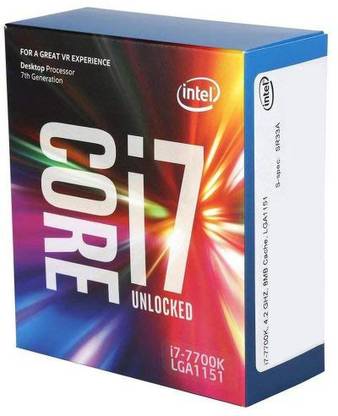 Intel Core i7 7700K Processor 4 GHz LGA 2011 Socket 4 Cores Laptop Processor
