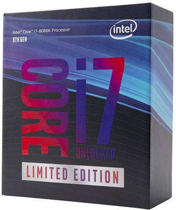 Intel Core i7-8086K Desktop Processor 4 GHz Upto 5 GHz LGA 1151 Socket 6 Cores 12 Threads Laptop, Desktop Processor