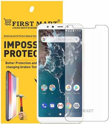 FIRST MART Impossible Screen Guard for Mi A2, Mi A2