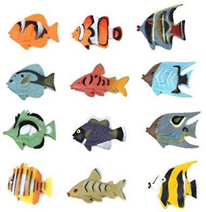 Fun Central AZ918 2 Packs of 12 Pieces 1.5 Inch Tropical Fish Figure