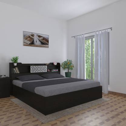 Okra Lotus Engineered Wood King Hydraulic Bed