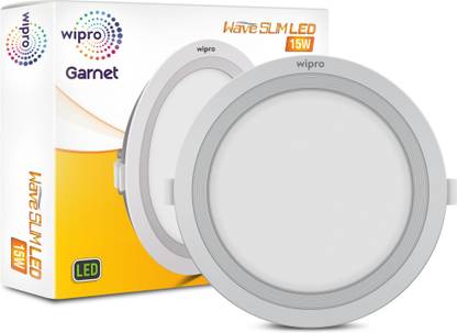 Wipro 15W (Cool White, Round) Recessed Ceiling Light Ceiling Lamp