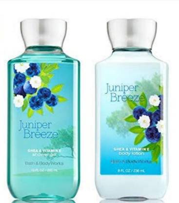 BATH & BODY WORKS JUNIPER BREEZE BODY WASH AND BODY LOTION COMBO