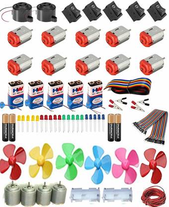 ESP Motor Kit with Battery Set - Pack of 70 Motor Control Electronic Hobby Kit