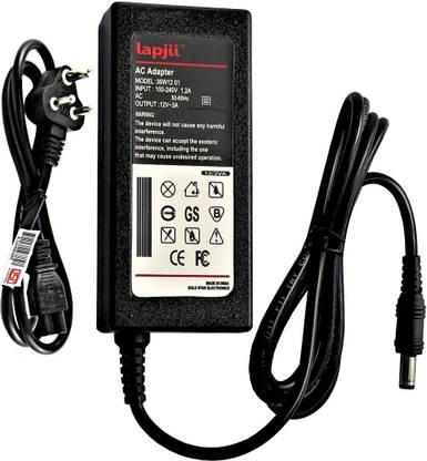 LAPJII DC Power Adapter Supply for SMPS of CCTV Camera DVR of 12v,3a,Watts 36 W Adapter
