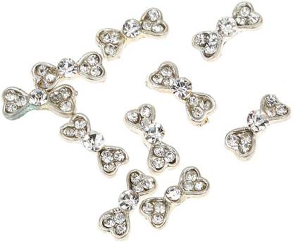 Phenovo 3D Bling Rhinestone Bow Nail Art