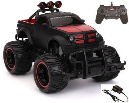 Crazy Toys Monster Truck Can Be Stylish! 116 Scale. Easy To Ride Indoors And Out. Good Ground Clearance Full Function! Go Forward And Backward, Turn Left And Right Front Hinged Spring Loaded Suspension Shock Absorbents With Crash Resistant Bumpers On Front And Rear Beginner Friendly Controller For Easy Controlling! 49 M Hz Car Battery 4 X 1.5 V Aa (Not Included). Remote Controller Battery 2 X 1.5 V Aa (Not Included)