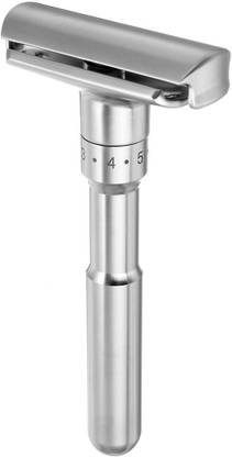 Kenem-X Adjustable Double Edge Safety Shaving Razor with Stand, Men