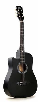 intern INT-38C-L-BK Acoustic Guitar Linden Wood Linden Wood Right Hand Orientation