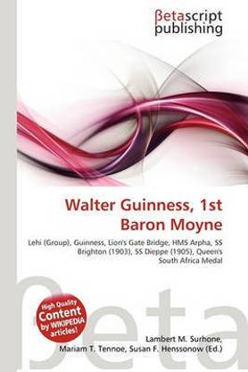 Walter Guinness, 1st Baron Moyne
